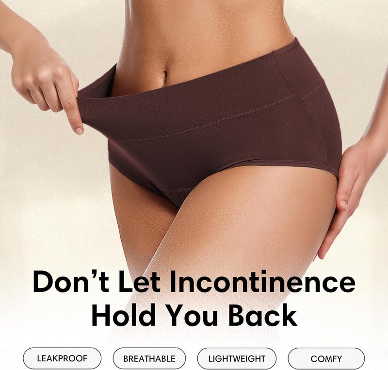 Everdries Washable & Reusable Incontinence Underwear for Women Over 60 - Leakproof, Discreet, Absorbent, Machine-Washable Panties (Comfort Plus, XL, Pack of 5) - Image 2